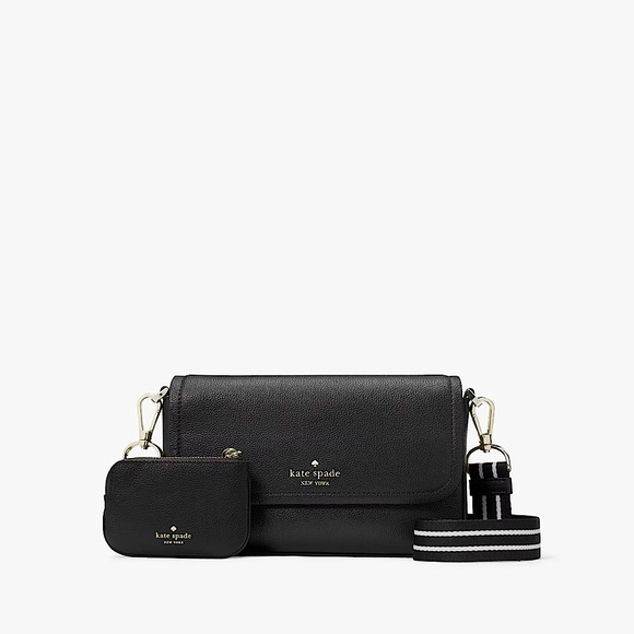 Kate Spade Rosie Flap Crossbody In Black - Picture 1 of 6